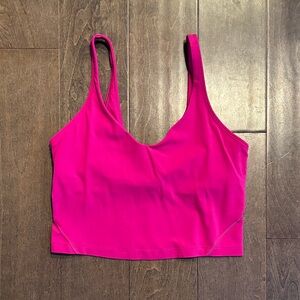 Lululemon Magenta Cropped Align Tank